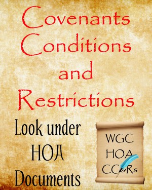 Covenants and Deed Restrictions